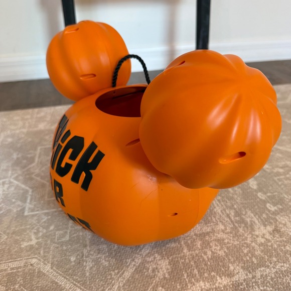 Disney 2023 Mickey Mouse Pumpkin Trick Or Treat Bucket Halloween Candy‎ Pail - Picture 7 of 7